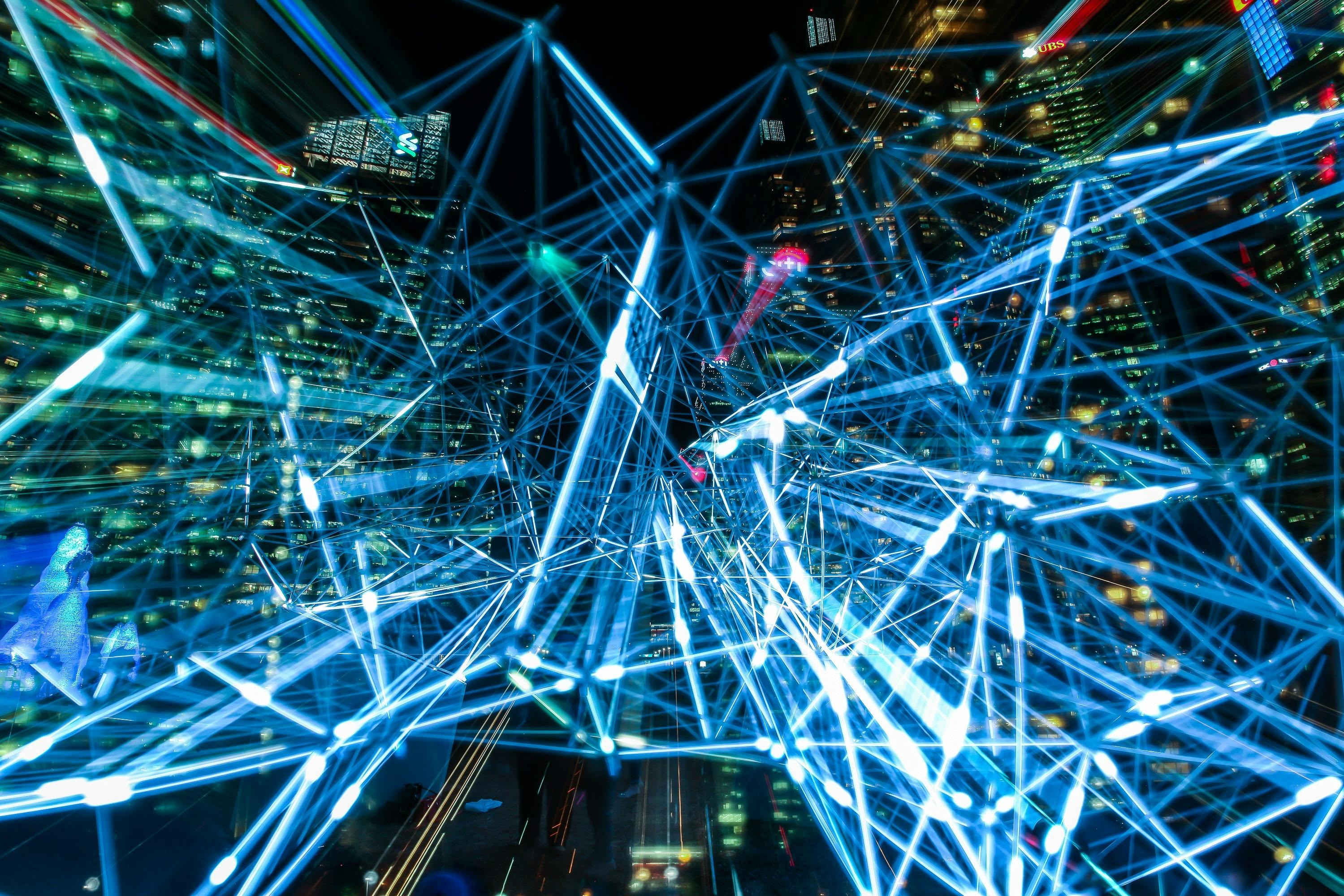 Network Abstract Background